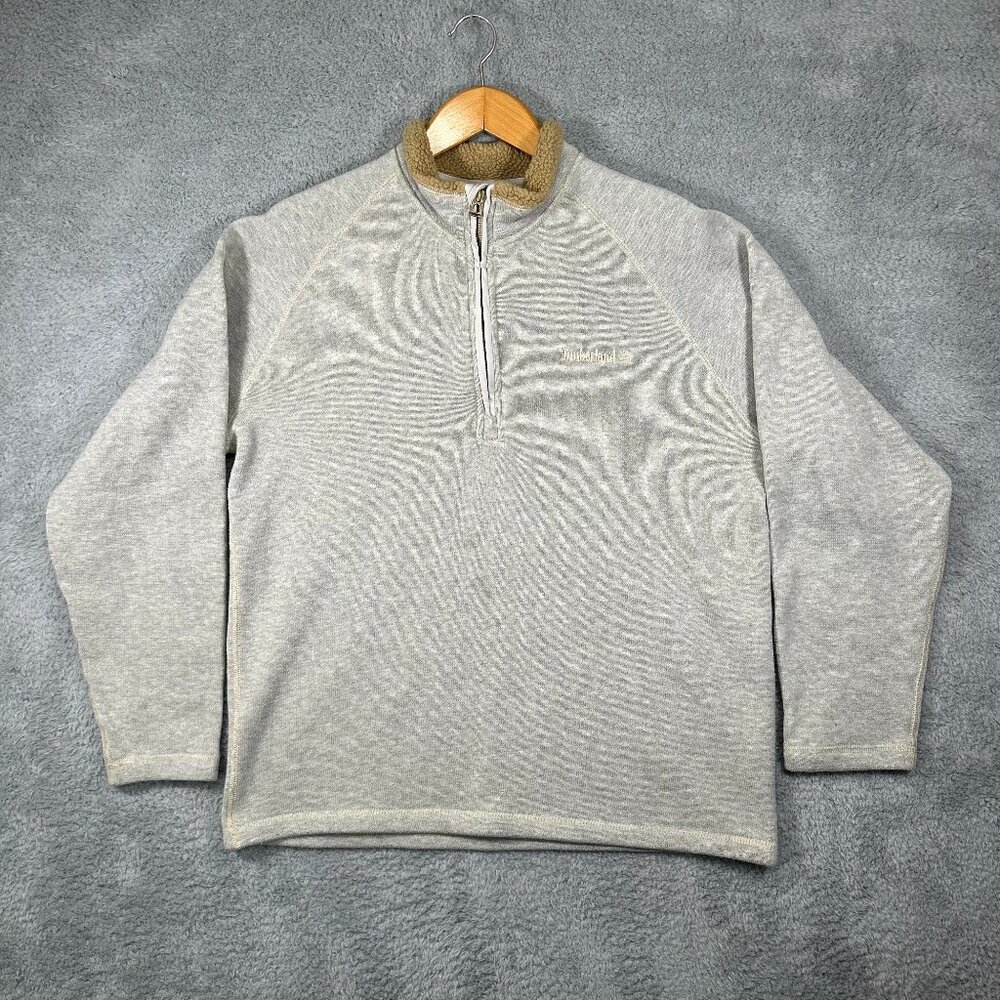 Timberland Gray Half-Zip Sweater